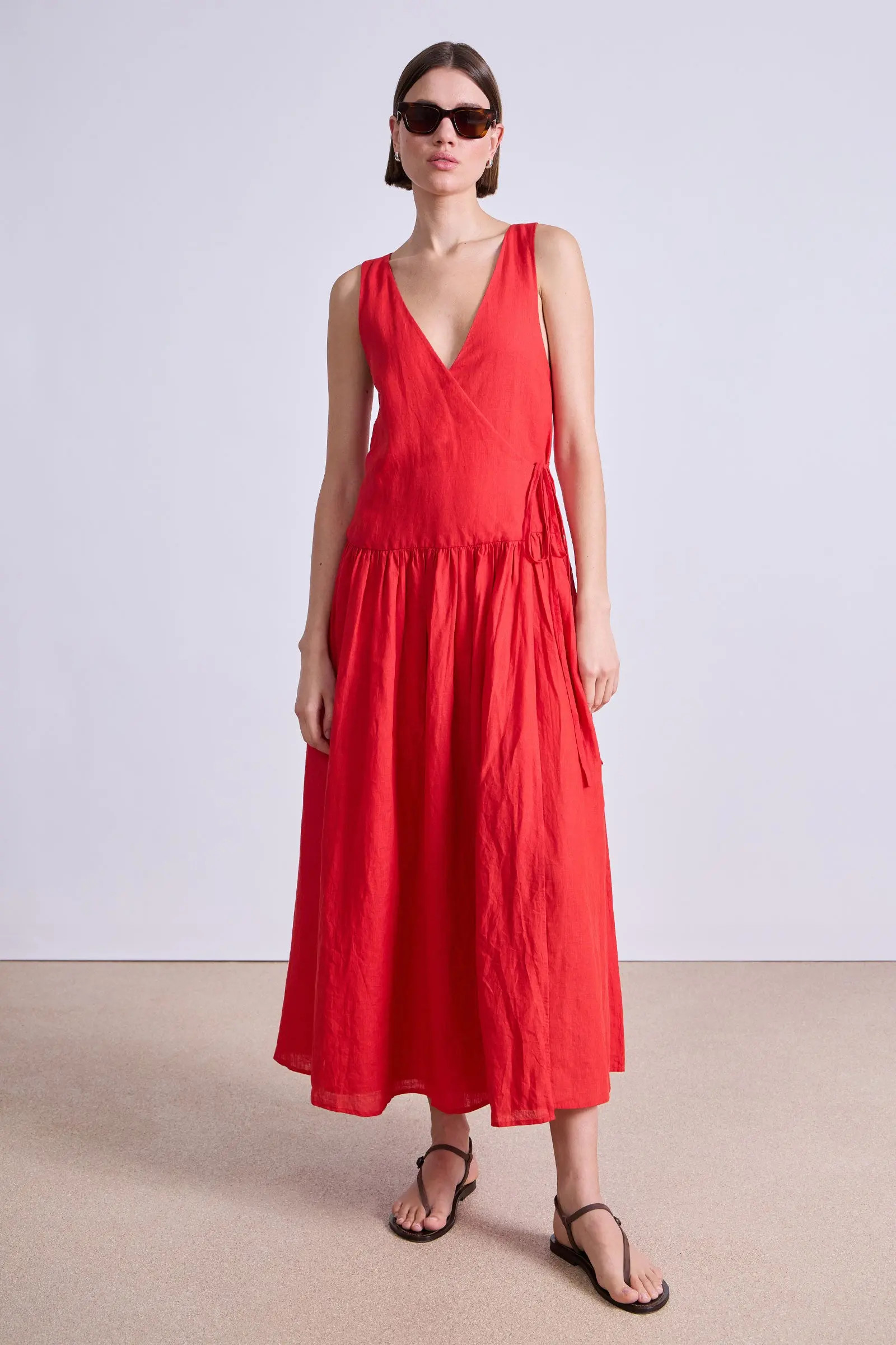 Tiered Wrap Maxi | Apiece Apart | Apiece Apart