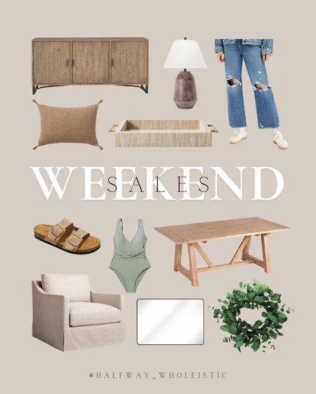 Shop some of my favorite deals this weekend - our living room chairs, entryway console, Levi jeans, home decor, and more! 

#dining #denim #mirror #lamp #target 

#LTKfindsunder50 #LTKhome #LTKsalealert