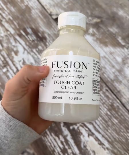 Tough Clear Coat by Fusion Mineral Paint

Water-based, non-yellowing & perfect for high-traffic areas such as tabletops. Dries to a matte finish  

#LTKhome #LTKfindsunder50 #LTKstyletip