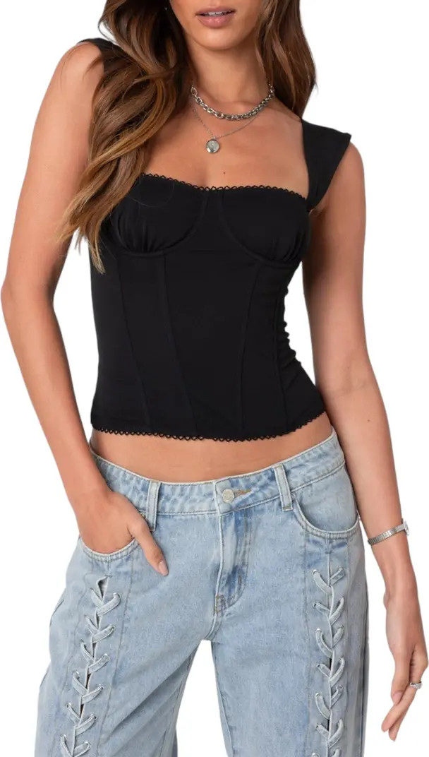 Marcella Mesh Corset Tank | Nordstrom