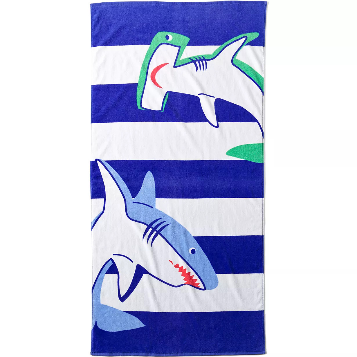 Kids Printed Velour Beach Towel | Lands' End (US)