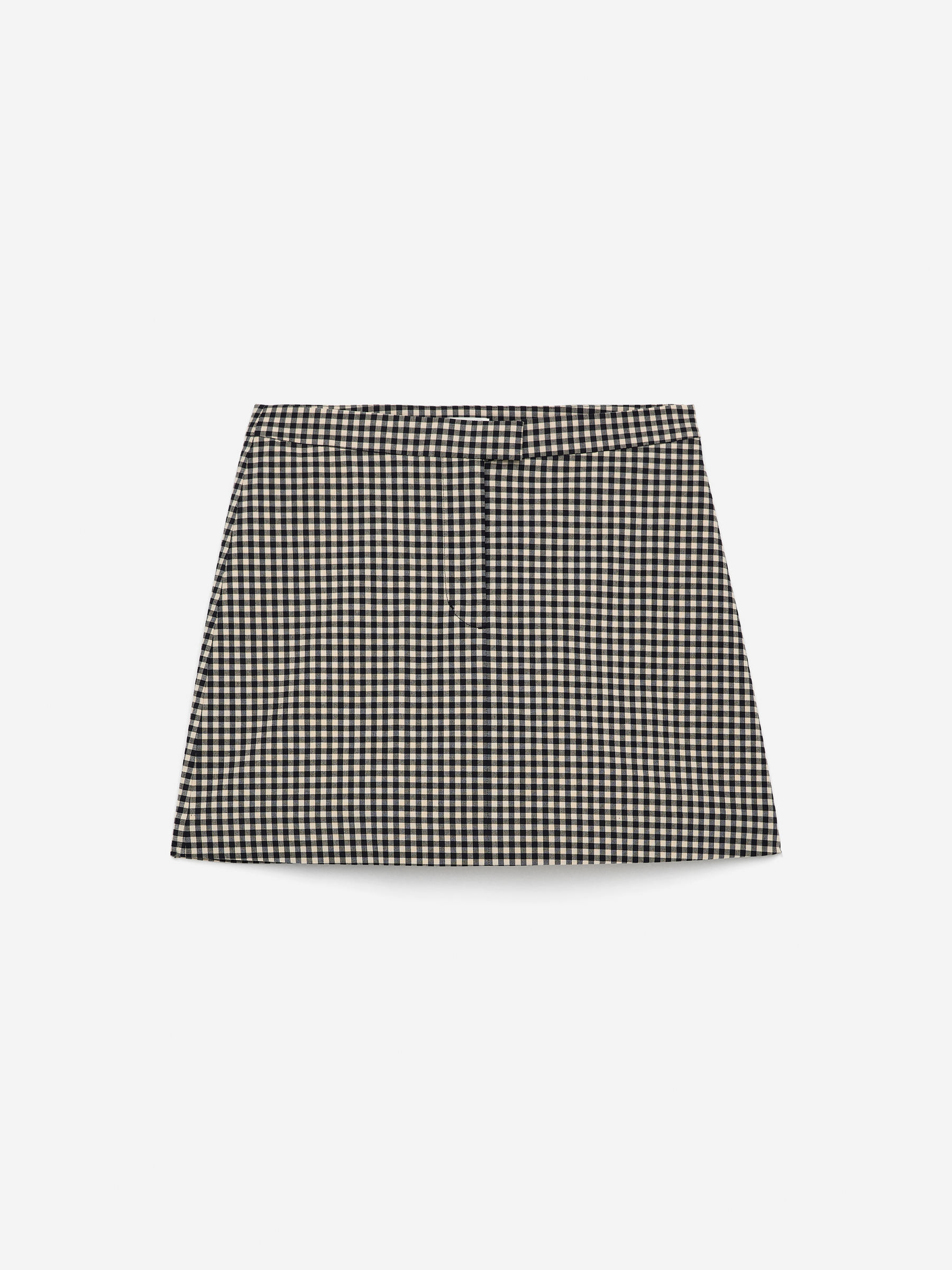 Mini Gingham Skirt – Dark Blue/Beige – Women – ARKET GB | Arket UK