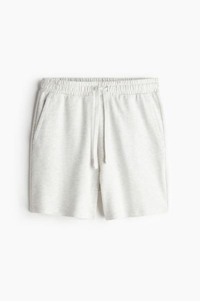 Sweatshorts - Regular waist - Short - Light gray melange - Ladies | H&M US | H&M (US + CA)