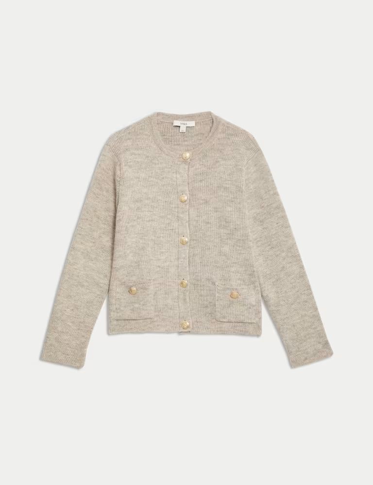 Crew Neck Cardigan | Marks & Spencer (UK)