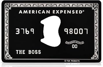 Fun Products Stainless Steel American Expensed Black Credit Card Bottle Opener [2 pack] - The Per... | Amazon (US)
