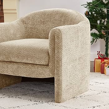 VANOMi Living Room Accent Chair, U Shaped Club Chair, and Reader Rriendly Bedroom Bucket Chair wi... | Amazon (US)