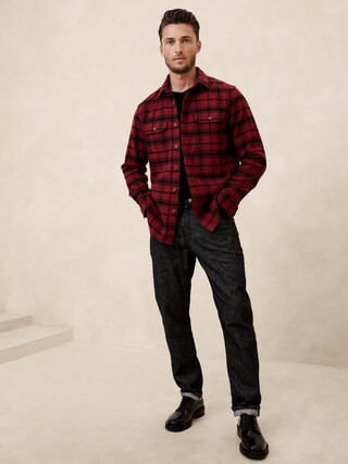 Heavyweight Flannel Shirt | Banana Republic Factory
