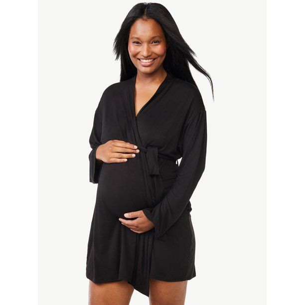 Joyspun Women's Maternity Robe, Sizes up to 3X - Walmart.com | Walmart (US)