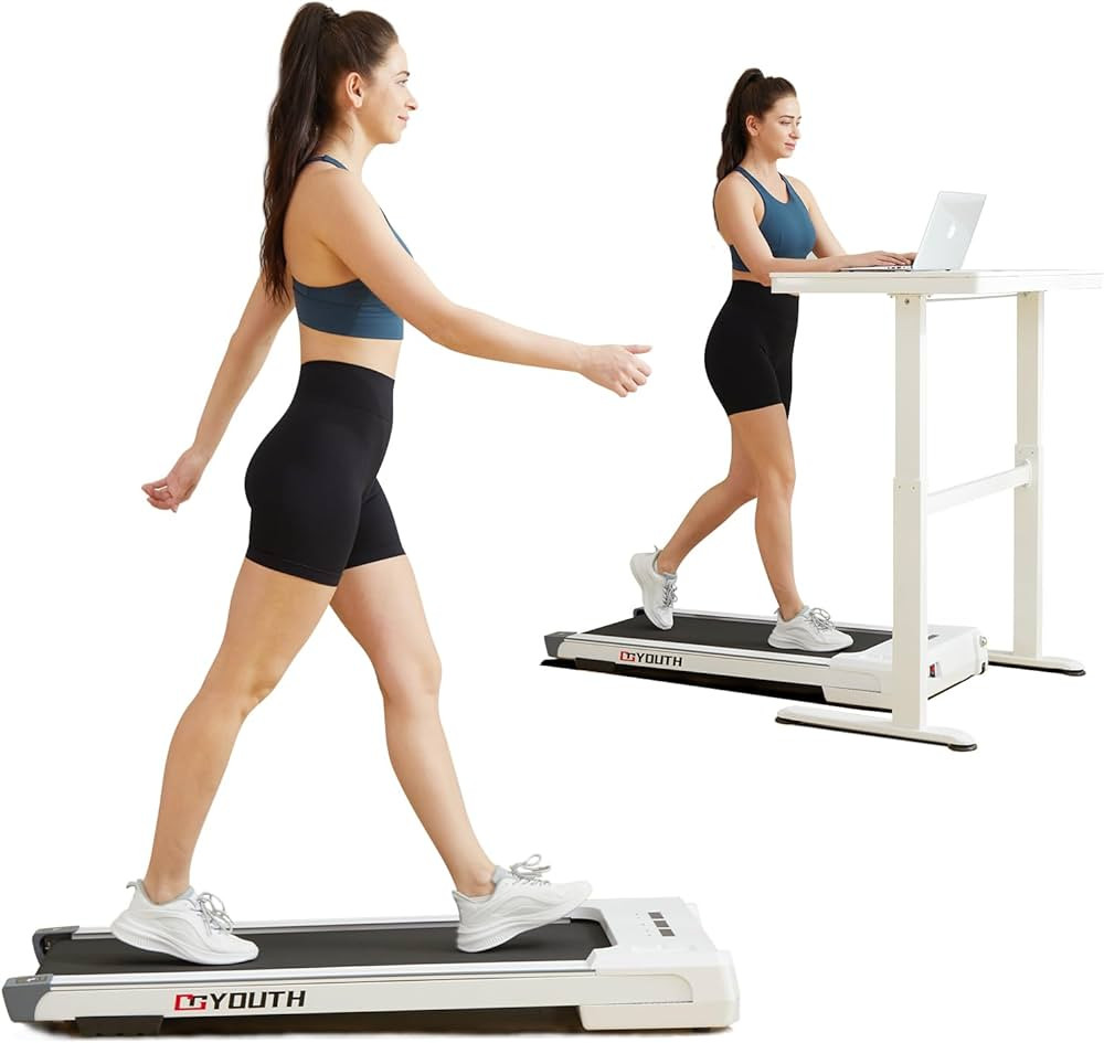 Amazon.com : GOYOUTH Walking Pad, 2.25HP Under Desk Treadmill with 12 HIIT Programs, Portable Jog... | Amazon (US)