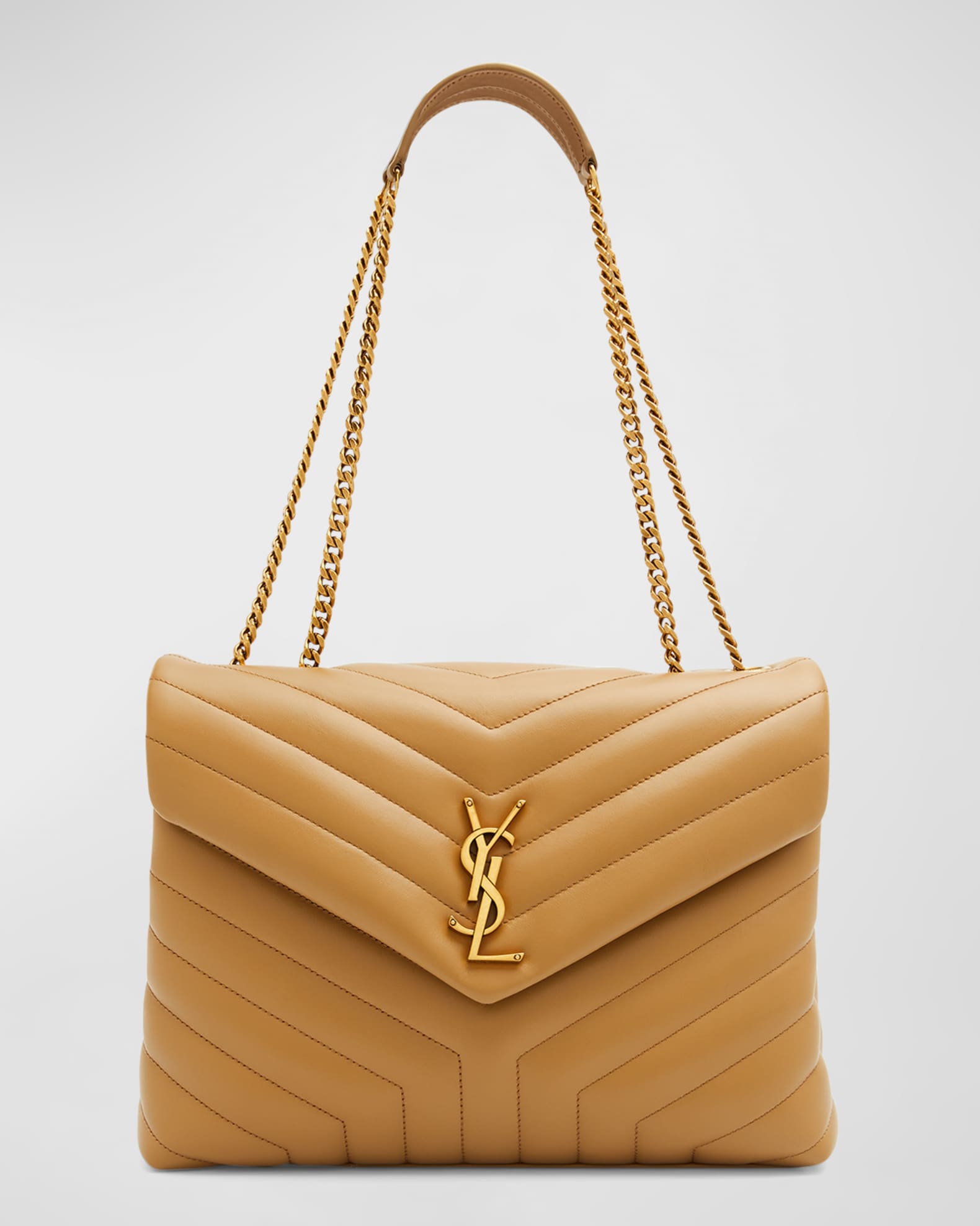Saint Laurent Loulou Medium YSL Shoulder Bag in Quilted Leather | Neiman Marcus