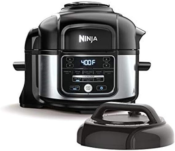 Ninja OS101 Foodi 9-in-1 Pressure Cooker and Air Fryer with Nesting Broil Rack, 5 Quart, Stainles... | Amazon (US)