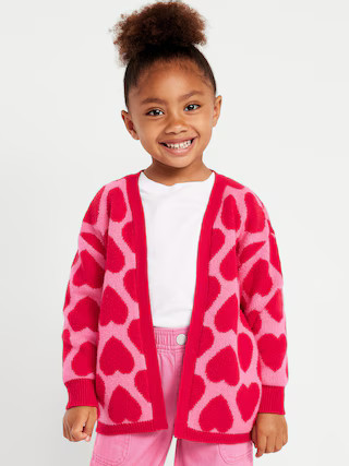 SoSoft Printed Open-Front Tunic Sweater for Toddler Girls | Old Navy (US)