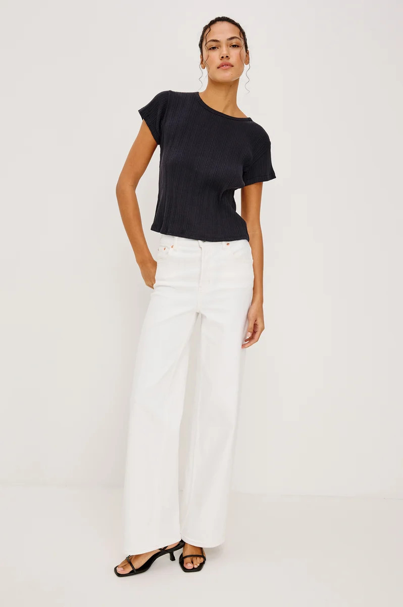 PETITE GETTY WIDE LEG - VINTAGE ECRU | Rails