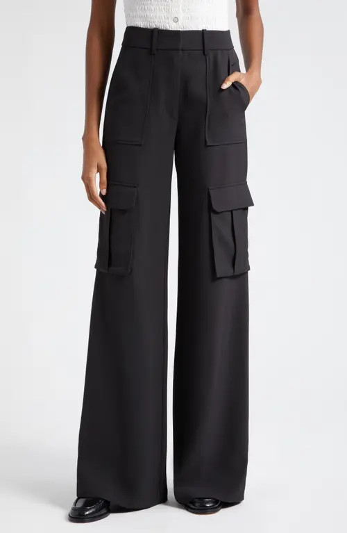 Veronica Beard Saul Cargo Pants in Black at Nordstrom, Size 8 | Nordstrom