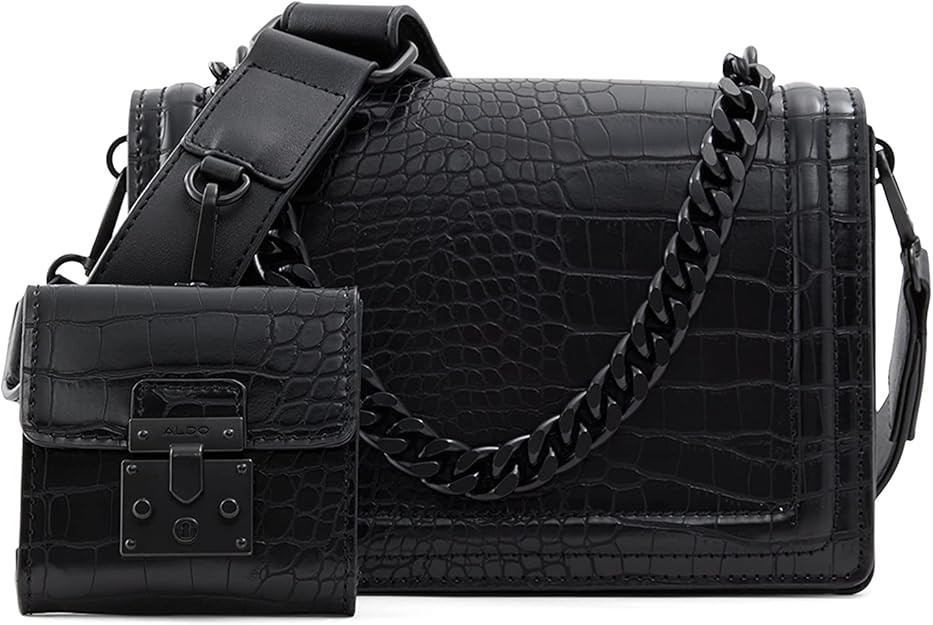 ALDO womens Women's ALDO Women s Qiemar Crossbody Bag, Black/Black, One Size US: Handbags: Amazon... | Amazon (US)