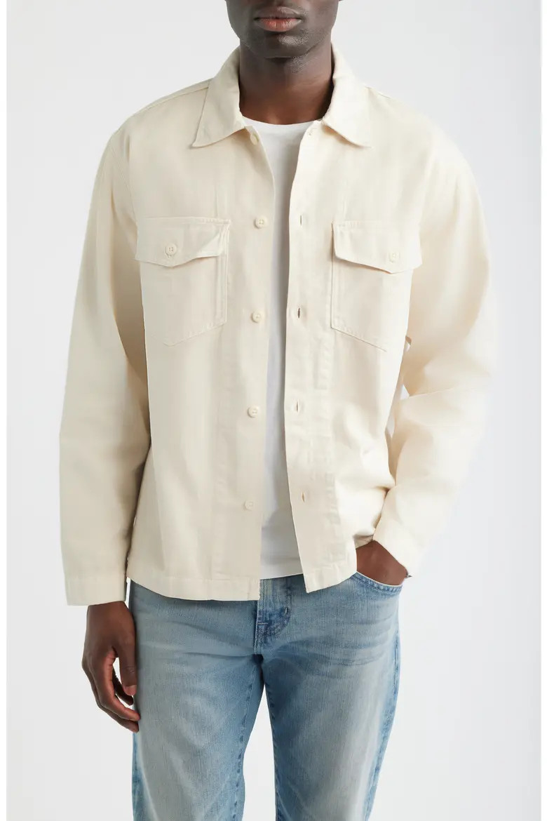 Cotton Twill Shirt Jacket (Men) | Nordstrom | Nordstrom