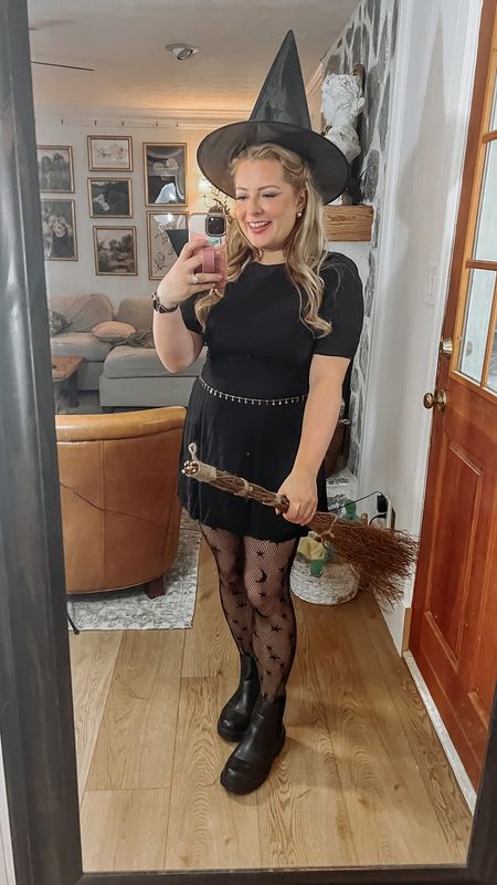The easiest witchy outfit for Halloween that can be paired with any LBD!

All these accessories I already had in hand from other events and it all came together for the cutest Halloween costume!

Witch costume | witchy outfit | Halloween costume | little black dress | celestial 

#LTKHalloween