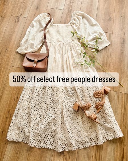 50% off free people! Free people sale. White dress. Family photos dress. Maternity dress. 

#LTKSaleAlert #LTKSeasonal #LTKGiftGuide