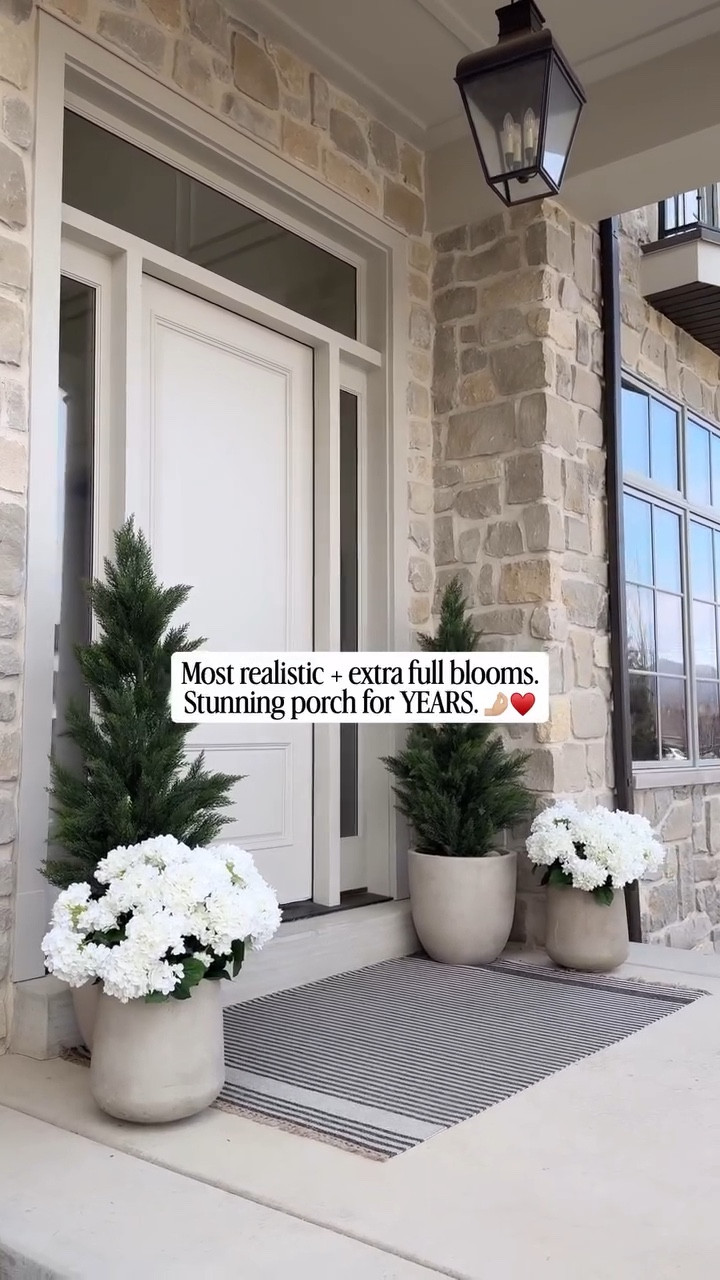 My Amazon realistic faux outdoor potted hydrangeas are just what my front porch decor needed! No watering, no pruning, no maintenance. ➡️ Open the box, fluff, put them in your favorite outdoor planters, and voila! 🌸 Spring & summer are covered. 🤌🏼

These massive hydrangeas are not cheap—but they’ll never die, and they’ll look good for years to come. They’re so realistic, your neighbors will be fooled. 🤭 (I caught someone on my ring camera do a double take after knocking and lean over to feel them! They couldn’t believe they were faux!)

Type anything below, and I’ll send you the link. (**High sell-out risk!.. This is the third re-stock I know of.)

https://amzlink.to/az0Y0f3XpHiwW

Xoxo,
Andrea

#frontporchdecor #amazondecor #porchdecor #outdoorplanters

#LTKmomlife #LTKHome