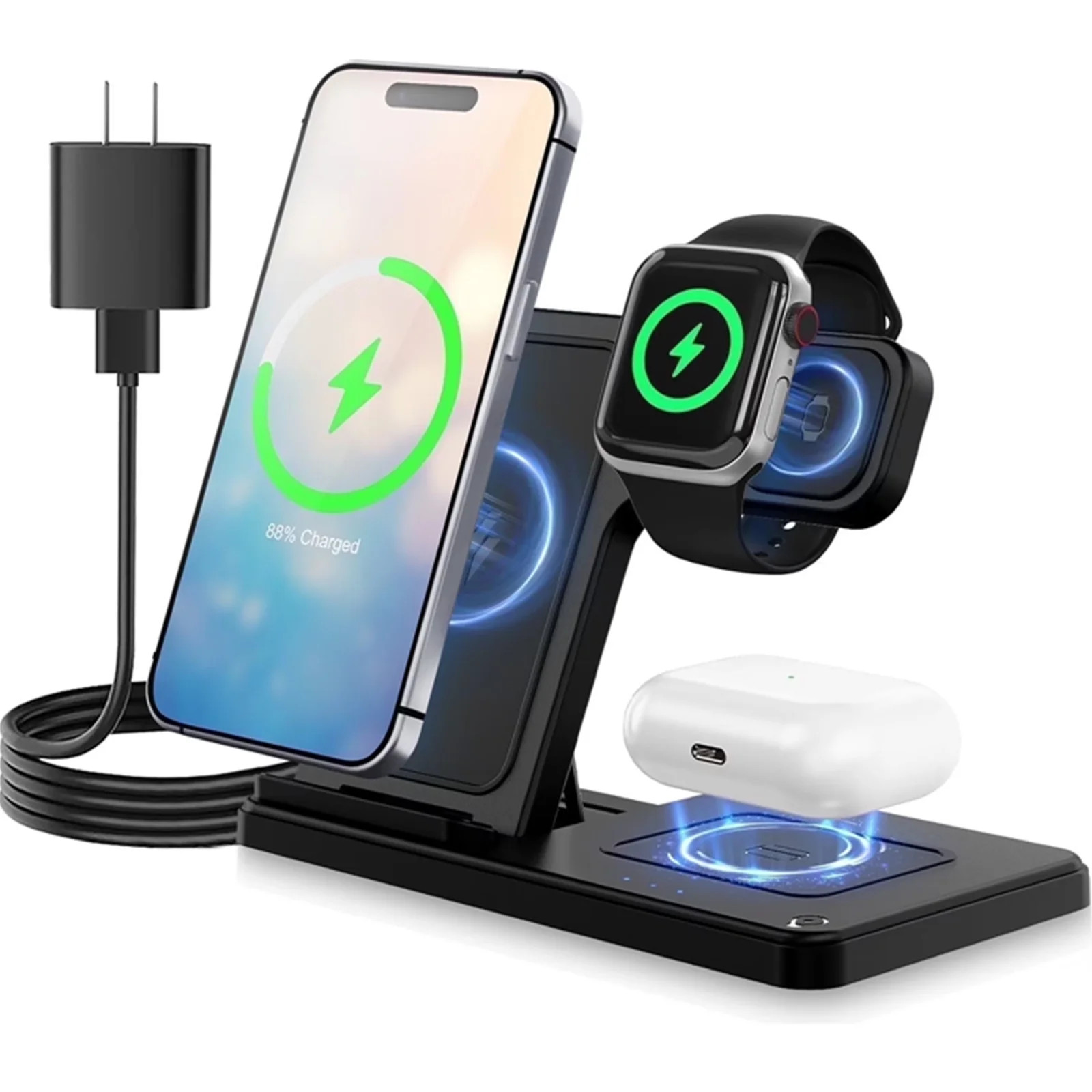Wireless Charger,Magnetic Charging Stand Compatible with iPhone 17 16 15 14 13 12 11 Pro Max Plus... | Walmart (US)