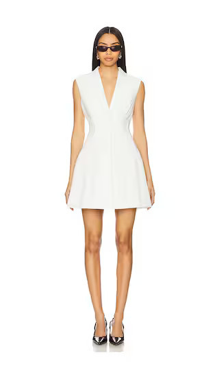 Bardot Destene Hourglass Mini Dress in White. - size L | Revolve Clothing (Global)