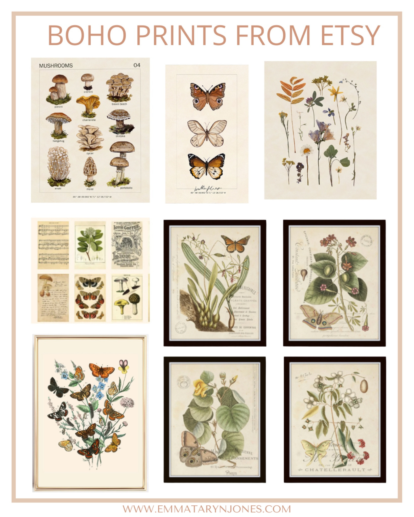 Boho prints from Etsy 

#LTKhome #LTKfindsunder50 #LTKSeasonal