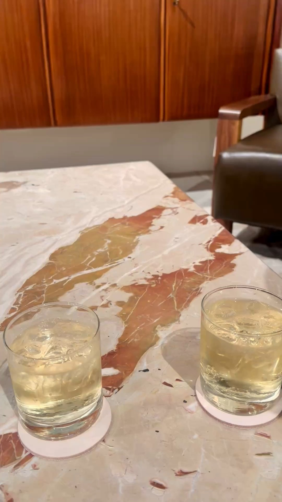 Happy hour feels a little more special against the warm, sweeping veins of marble. A natural stone coffee table brings color and character to the room, and makes the simple pleasure of sitting down for a drink feel beautifully considered. 🍸

#MarbleCoffeeTable #NaturalStoneCoffeeTable #HappyHourAtHome #LivingRoomStyle

#LTKdayinmylife #LTKHome
