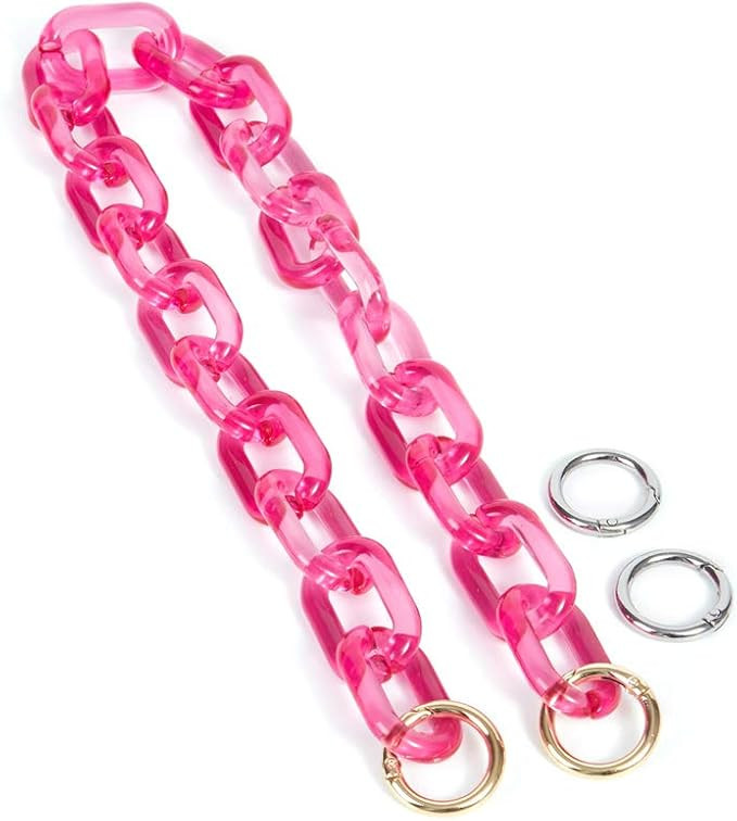 Yichain Chunky Acrylic Purse Strap Bag Chain Handle Replacement,Handbag Purse Making Accessory De... | Amazon (US)