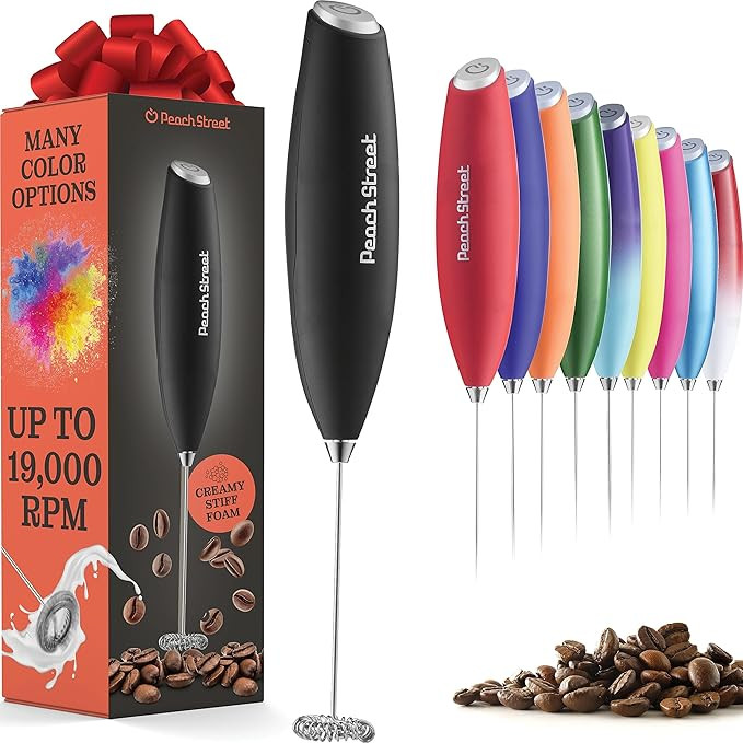Powerful Handheld Milk Frother, Mini Milk Foamer, Battery Operated (Not included) Stainless Steel... | Amazon (US)