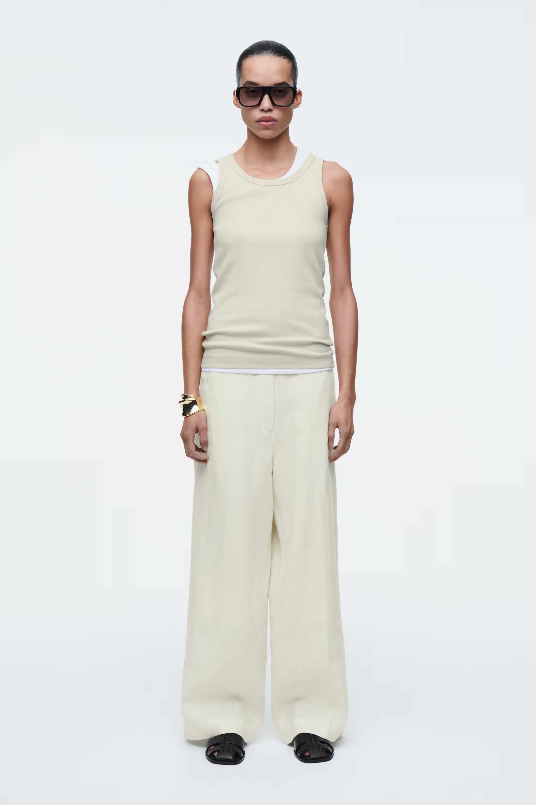 STRAIGHT-LEG TAILORED LINEN TROUSERS | H&M (UK, MY, IN, SG, PH, TW, HK)