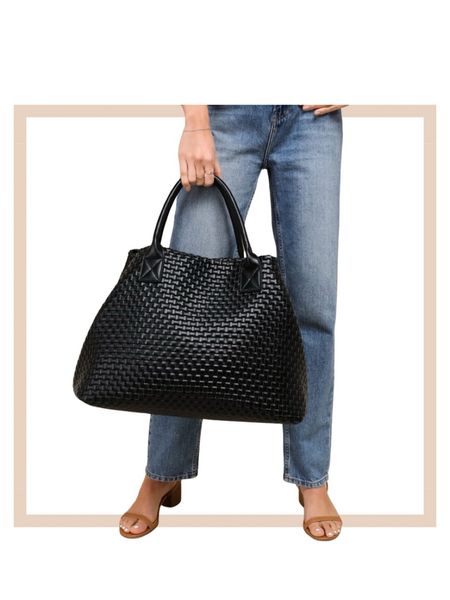 Black woven oversized tote bag

#LTKSpringSale #LTKstyletip #LTKfindsunder100