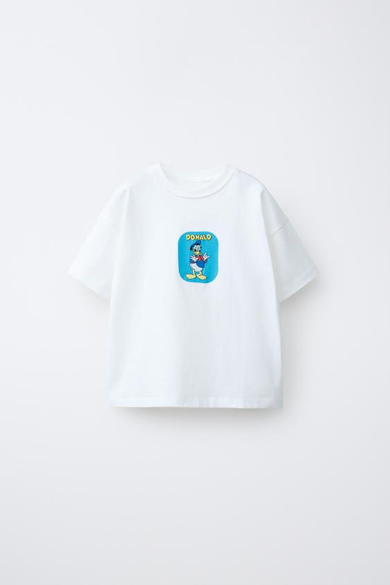 DONALD DUCK © DISNEY EMBROIDERED T-SHIRT | Zara US