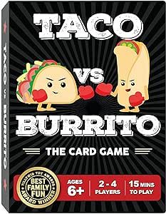 Taco vs Burrito Card Games and Board Games for Kids and Stocking Stuffer for Kids 6, 7, 8, 9, 10+... | Amazon (US)