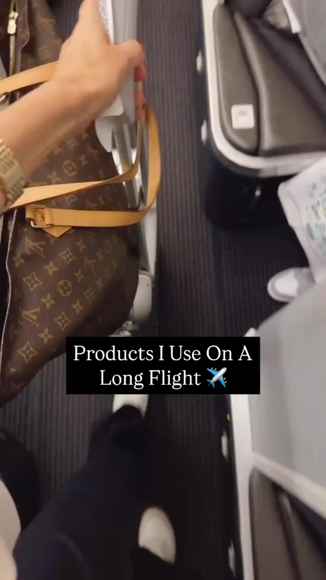 Products I use on a long flight 
Hand sanitizer 
Make up remover 
Face mist 
Serum with retinol 
Moisturizer 
Lip oil 
Hand cream
Always bring a tide pen
Mini hair brush 
Fuzzy socks 
Compact earbuds case 



#LTKBeauty #LTKU #LTKTravel