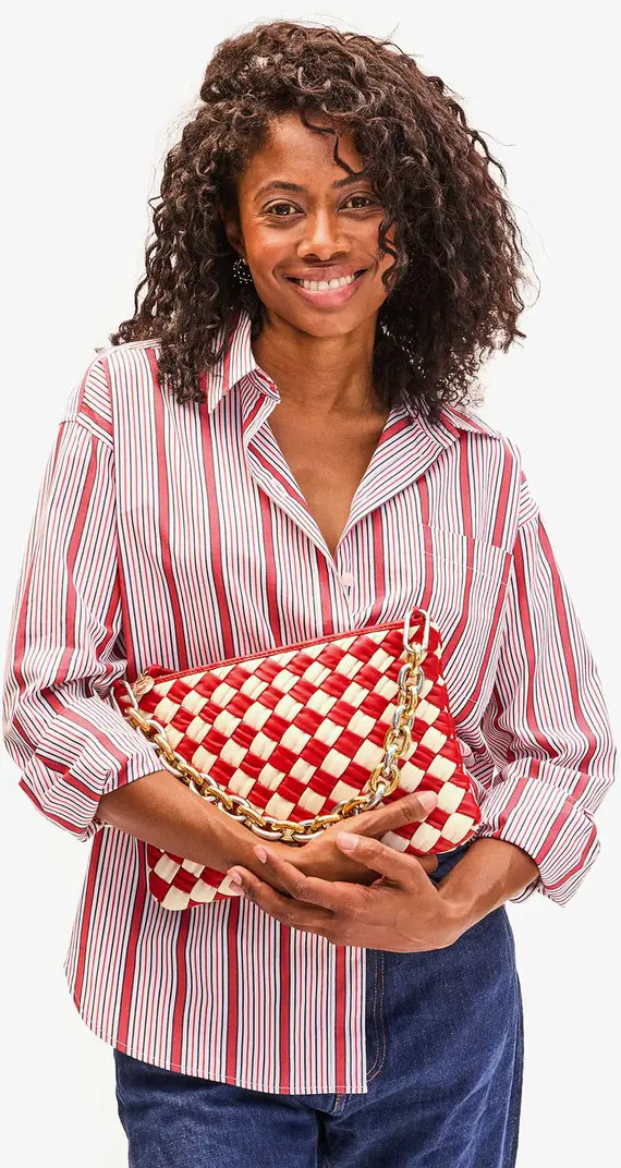 Clare V. Woven Leather Flat Clutch | Nordstrom | Nordstrom