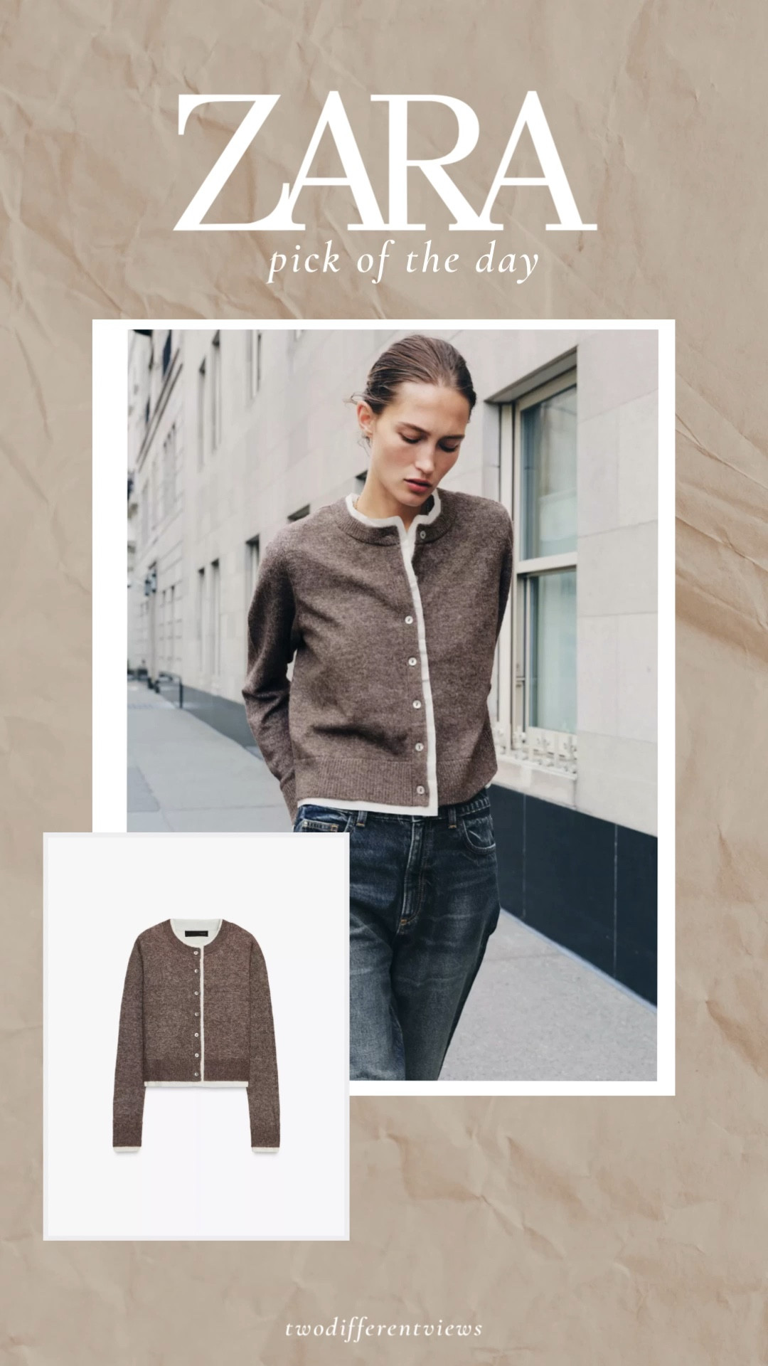 Zara pic of the day
Sweater 
Cardigan 
