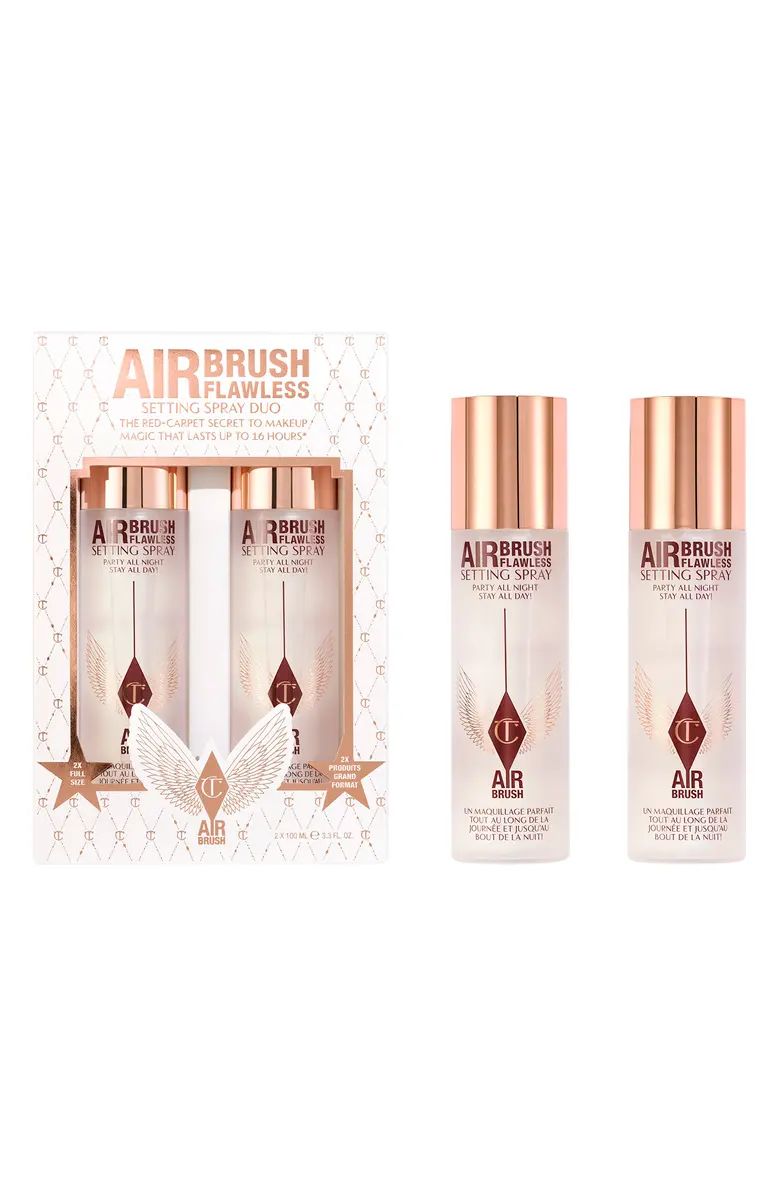 Charlotte Tilbury Airbrush Flawless Finish Setting Spray Duo $76 Value | Nordstrom | Nordstrom