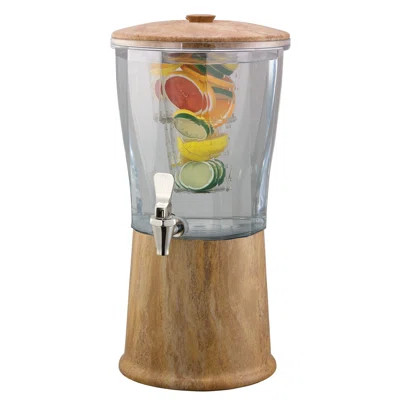 Service Ideas 3 Gallon Beverage Dispenser with Infuser Tube and Stainless Steel Spigot | Wayfair Professional