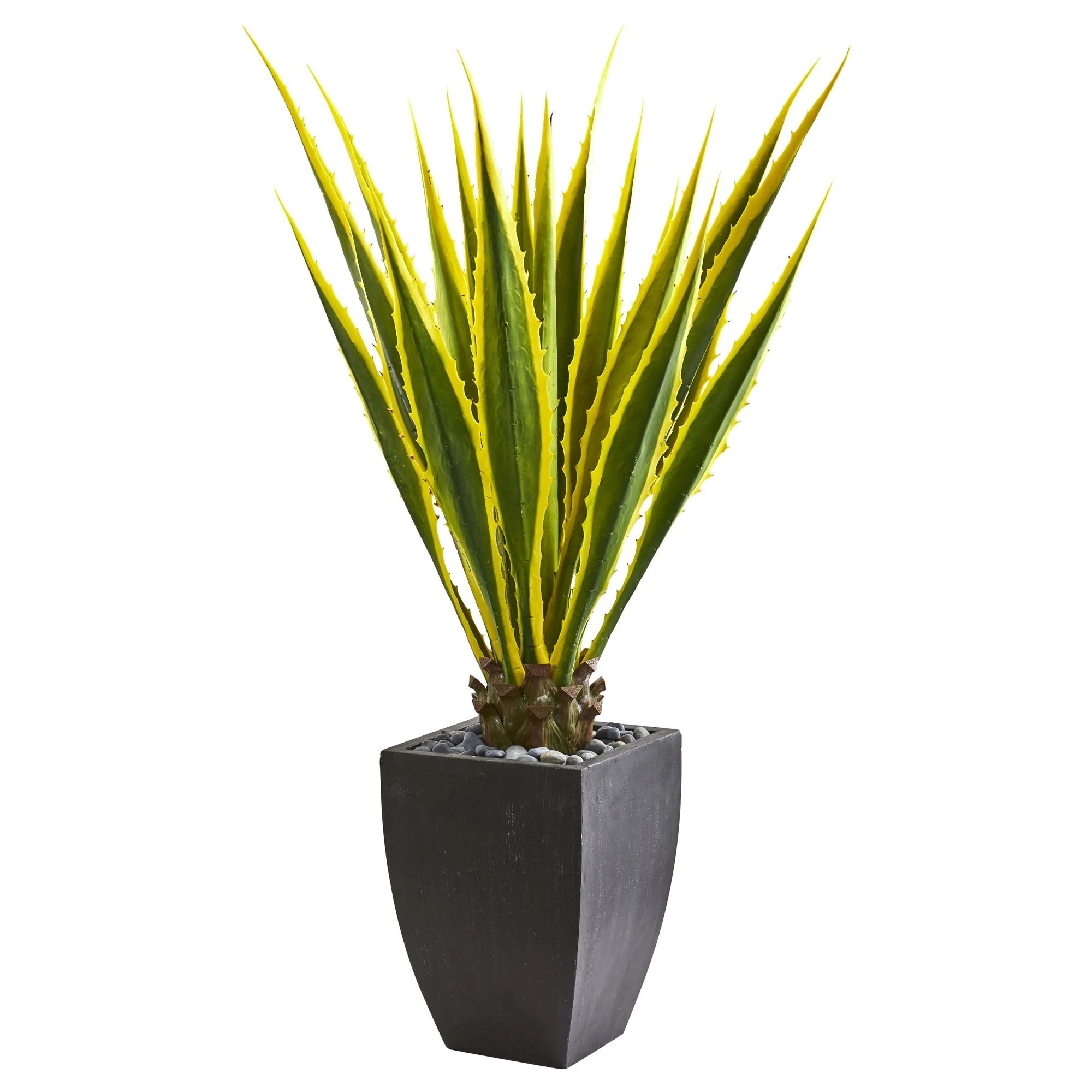 4' Agave Artificial Plant in Black Planter | Bed Bath & Beyond