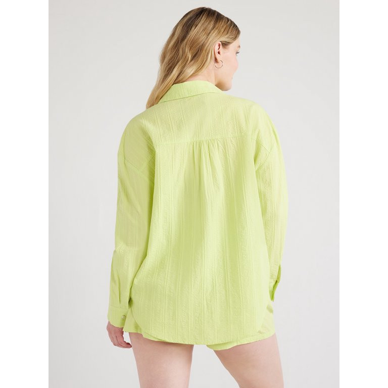 Time and Tru Women's and Women's Plus Cotton Pull On Coverup Shorts, Sizes XS-3X | Walmart (US)