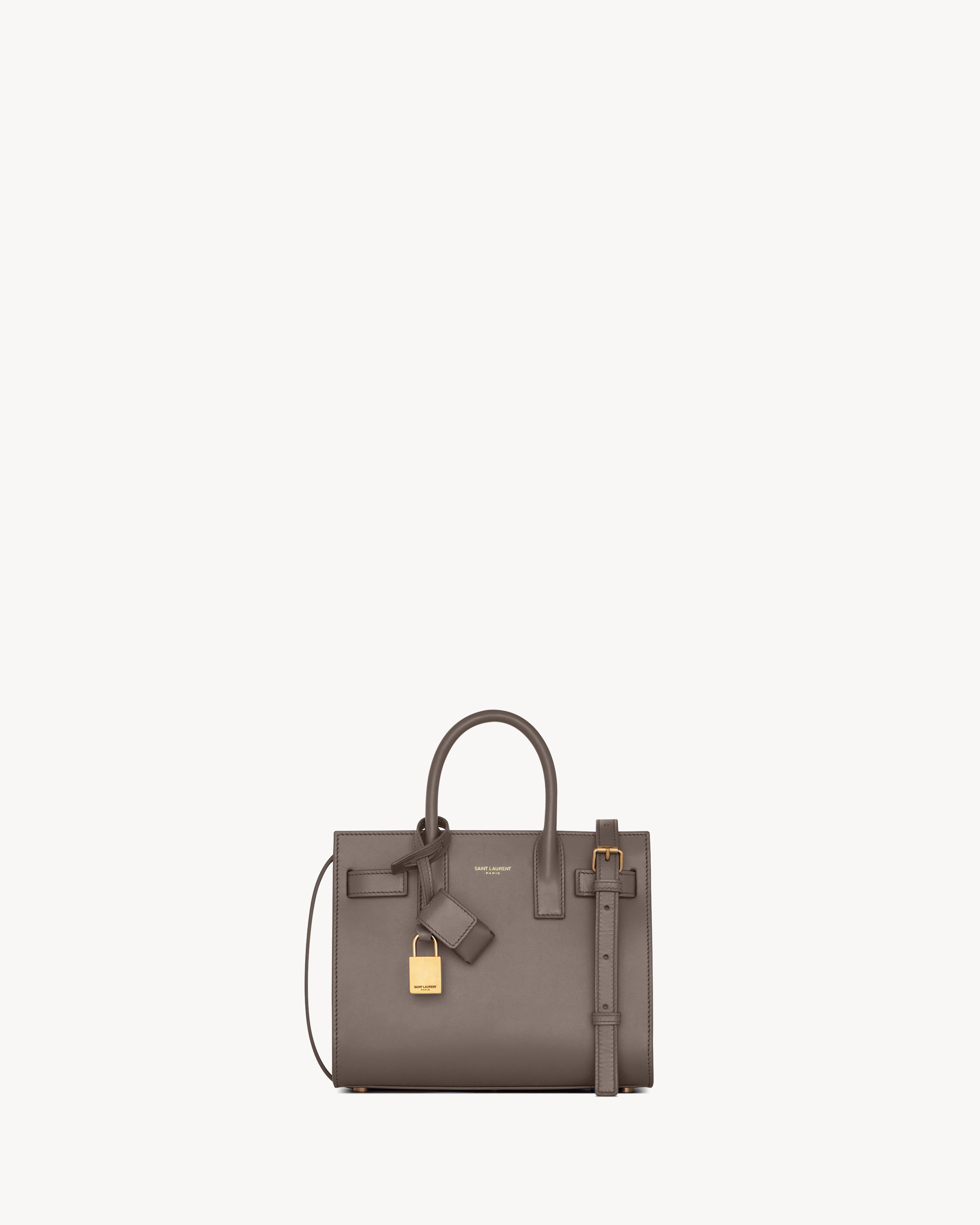 Saint Laurent Sac De Jour In Smooth Leather - Nano - Grey & Silver - Women - One Size | Saint Laurent Inc. (Global)