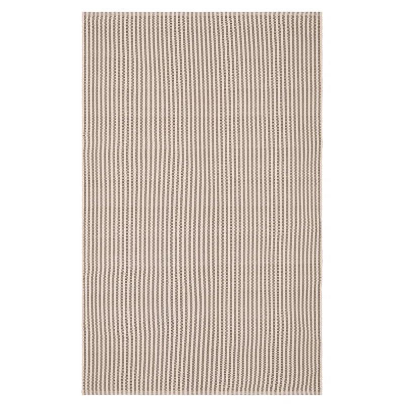 Pinstripe Brown/Ivory Handwoven Indoor/Outdoor Rug | Wayfair North America