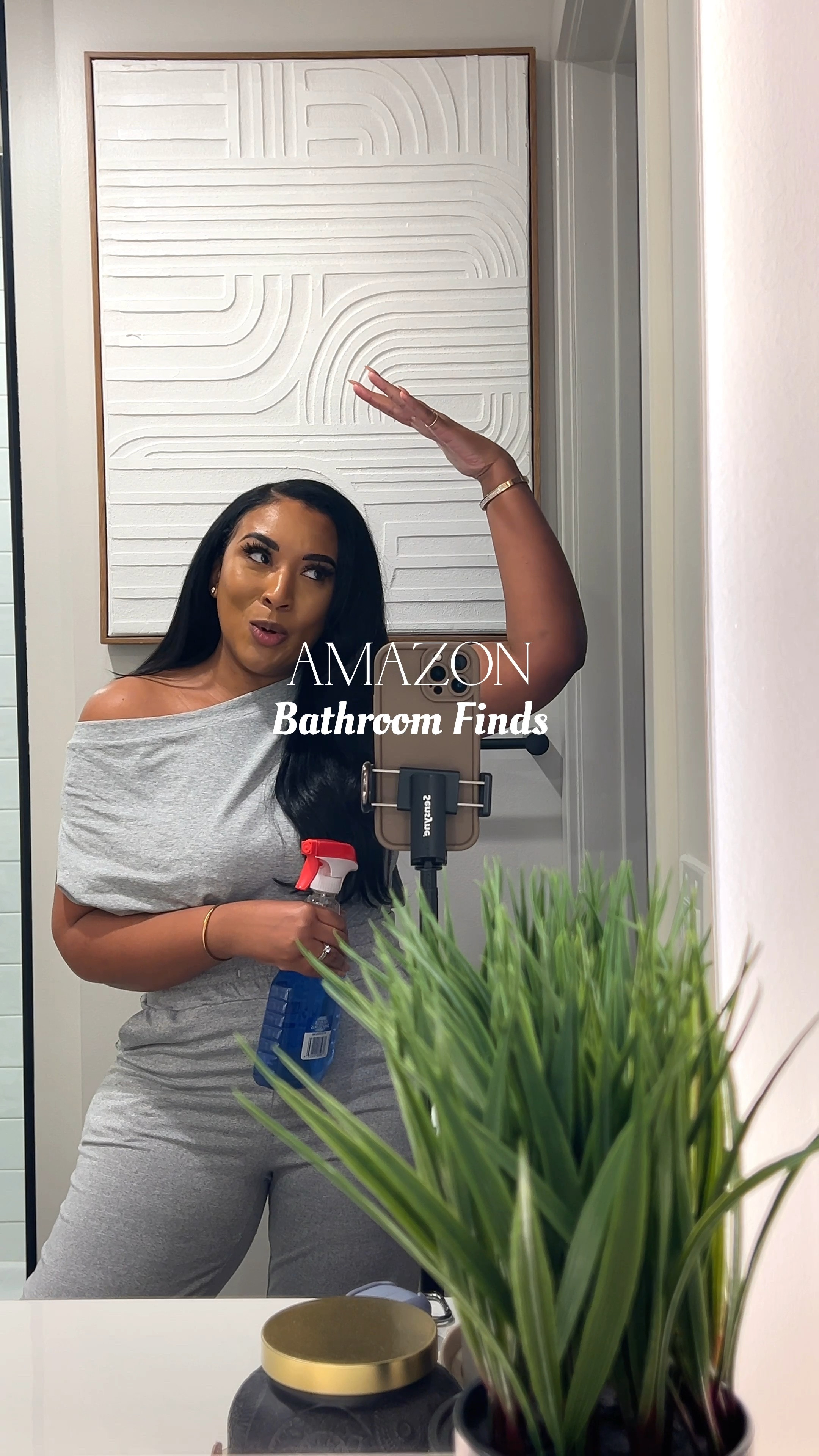 I wanted a rain showerhead in one of my showers but I’m not able to do any renovations. So I came across this shower set to elevate the look of my shower as well as give me that spa aesthetic  

#LTKover40 #LTKhome #LTKstyletip