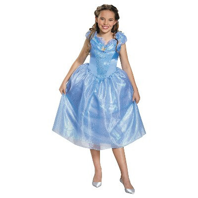 Girls' Cinderella Costume - Size 10-12 - Blue | Target