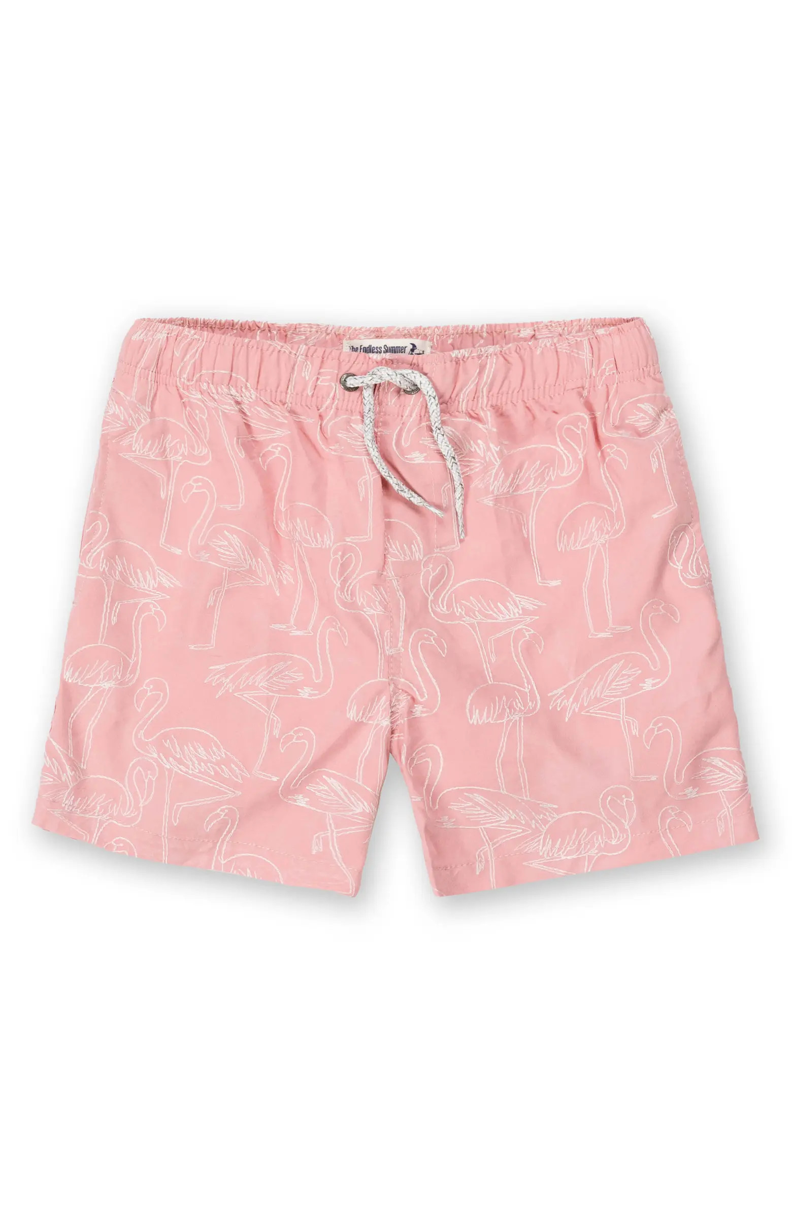 THE ENDLESS SUMMER Kids' Embroidered Swim Shorts | Nordstromrack | Nordstrom Rack
