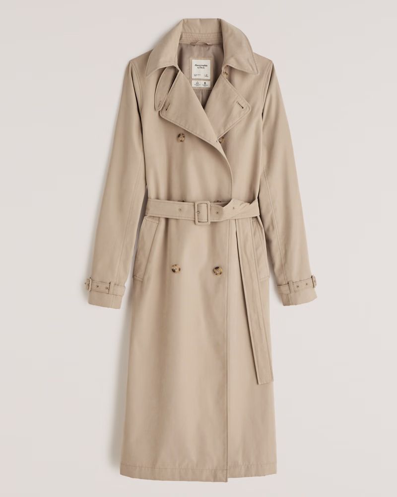 Calf-Length Trench Coat | Abercrombie & Fitch (US)