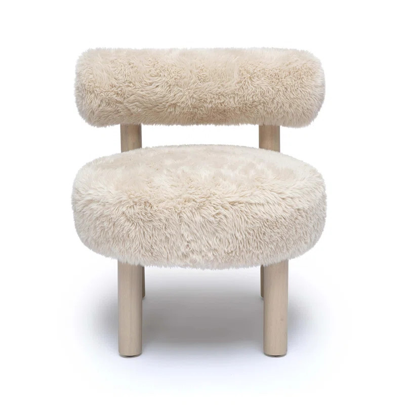 Vegan Shearling Accent Chair | Wayfair North America