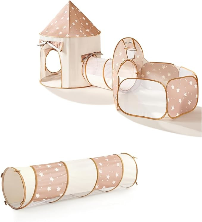 Tiny Land Kids Play Tent with Tunnel, Pop Up Play Tent with Ball Pits for Toddlers, Baby Tent wit... | Amazon (US)