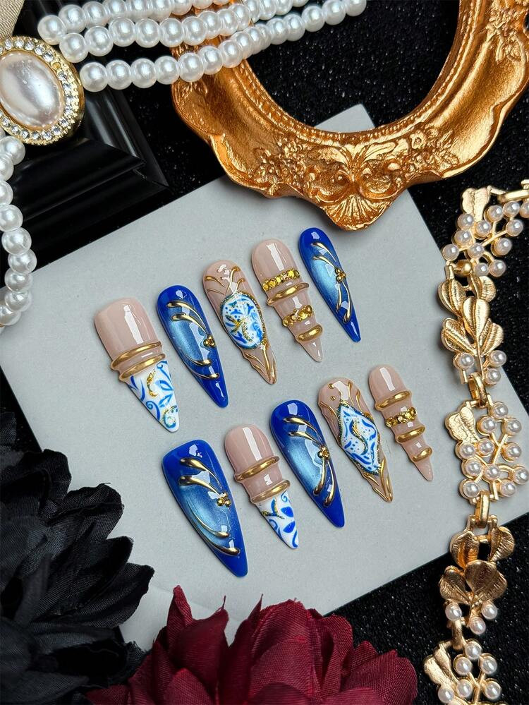 Blue 10pc set | SHEIN