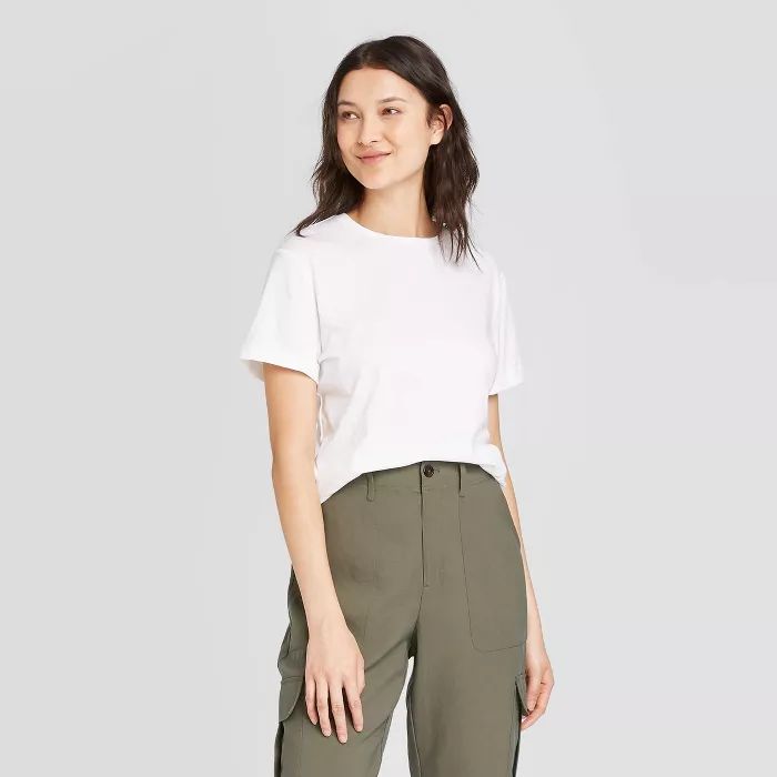 Women's Short Sleeve Cuff T-Shirt - A New Day™ | Target